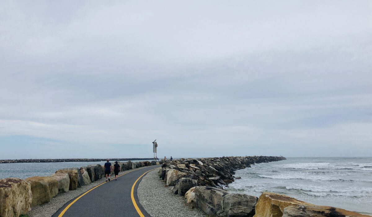 Breakwall in Yamba