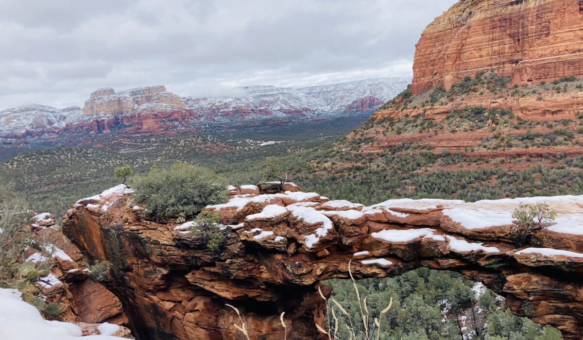 Devils Bridge - eine natürliche entstandene Brücke aus Felsen