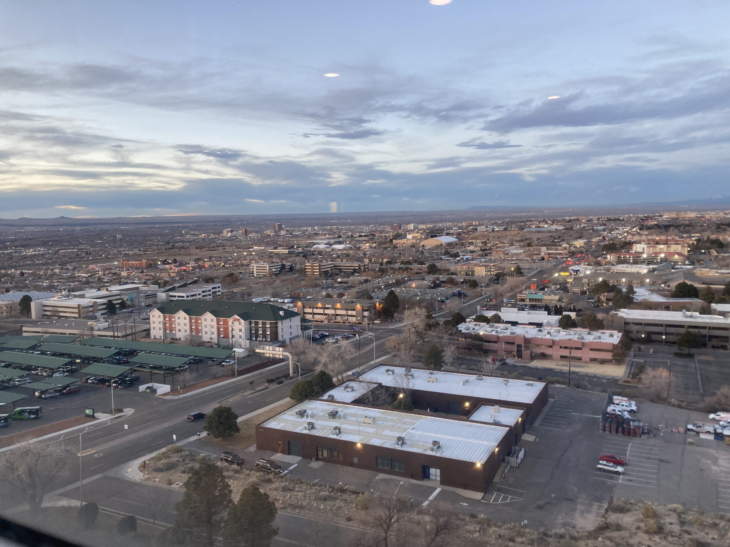 Blick aus unserem Hotel