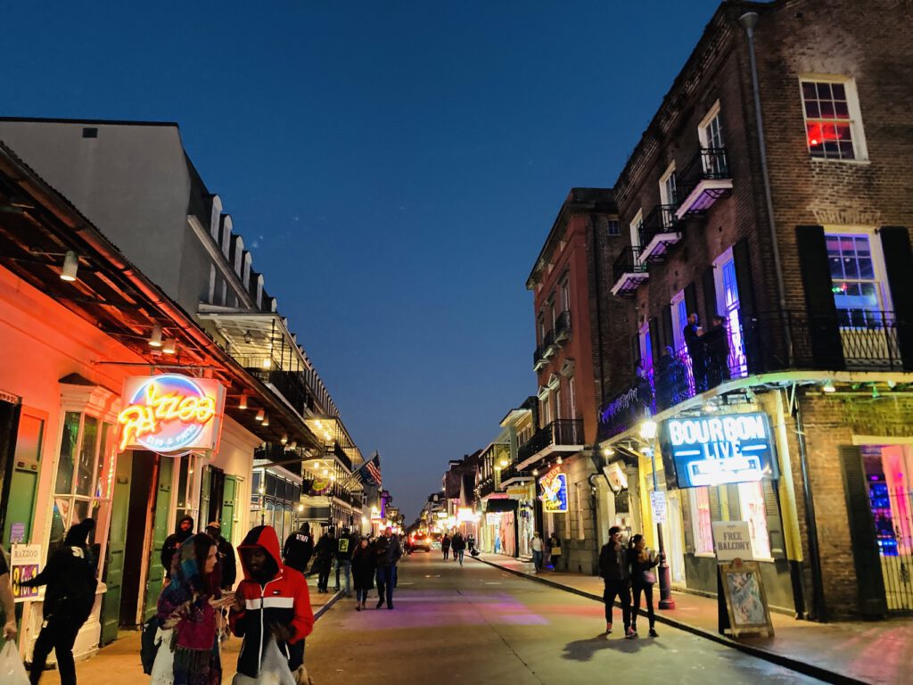 Bourbon Street - am frühen Abend